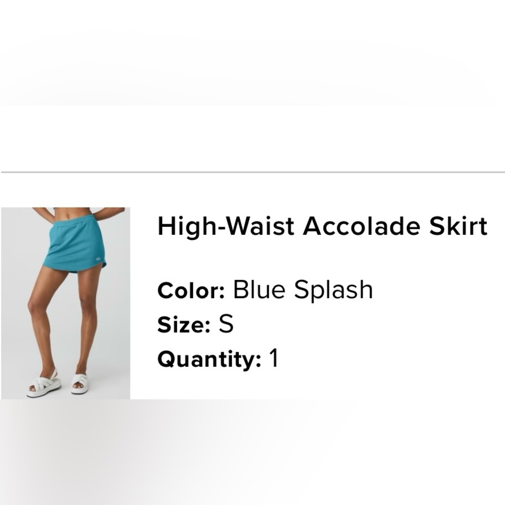ALO Yoga Blue Splash Skirt - Picture 7 of 7
